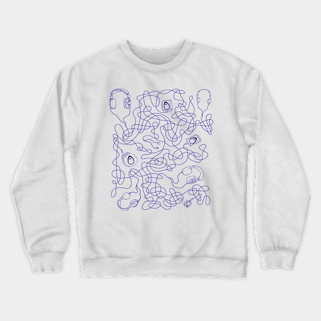 Podcast maze Crewneck Sweatshirt by The HappyGoLukky Podcast